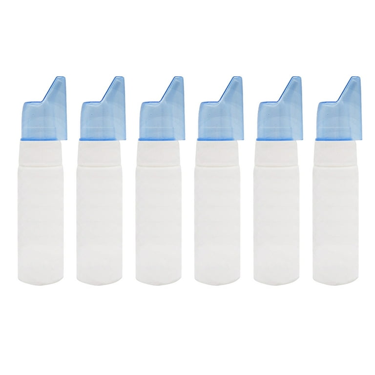 6Pcs Spray Bottle Containers Nasal Spray Bottles Traveling Liquid Bottles White