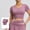 Purple, variant on Rvasteizo T Shirts for Women Summer Short Sleeve Fitness Yoga Sport Stretch Slim Built in Padded Round Neck Light Ladies Workout Blouse
