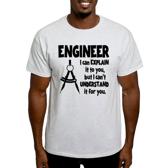 CafePress - ENGINEER COMPASS Light T Shirt - Men's Classic Graphic T-Shirt
