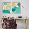 thumbnail image 3 of Stupell Industries Abstract Green Geometric Abstract Painting Gray Framed Art Print Wall Art, 24 x 30, 3 of 10