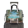 thumbnail image 2 of 16" Laptop Briefcase for Work Travel Laptop Shoulder Bag Carrying Handbag Laptop Case Palm Trees and Ocean, 2 of 8