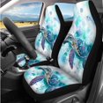 thumbnail image 2 of Uorisanigo Watercolor Turtle 14 Pcs Automobile Seat Cover Sets and Car Headrest Cover Cars Steering Wheel Cover Center Console Cover Car Water Cup Coaster Elastic Soft Suitable for Cars SUVs, 2 of 6