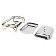 thumbnail image 5 of 2.9L Gold Chafing Dish Stainless Steel Tray Buffet Catering Chafers Rectangle, 5 of 26