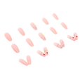 thumbnail image 4 of 24Pcs Long Ballet False Nails Colorful Small Flower Fake Nails for Women Girls Glue, 4 of 8