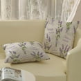 thumbnail image 4 of Spring Flower Pillow Covers 18x18 Purple Floral Farmhouse Decor Throw Pillows Case for Couch Lavender Seasonal Pillowcase Outdoor Decorative Cushion Case for Sofa Bed Decorations Set of 2, 4 of 6