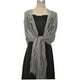 thumbnail image 3 of Sonducket Bufanda de mujer, bufandas de ganchillo, chales con borlas, capa de boda para dama de honor, fiesta de noche, chal Vintage conveniente portátil Ropa, zapatos y accesorios Miscelánea Gris Sonducket AP015018-13, 3 of 6