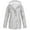 Light Gray, variant on Women Hooded Lined Waterproof Mid Length Rain Jacket Long Sleeve Windproof Outdoor Hiking Coat With Cargo Pockets 1pc S-XXL True To Size