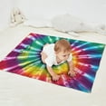 thumbnail image 2 of Rainbow Tie Dye Mandala Pattern Blanket,Comfortable Soft Flannel Throw Blanket,All Season,Warm Lightweight Blankets for Sofa Bed Couch Living Room Chair,30"x40", 2 of 4