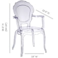 thumbnail image 2 of Acrylic  arm dining chair clear, side dining chair, 2 of 3