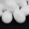 thumbnail image 3 of 150/paquete de huevos de espuma blanca de 5 cm que modelan de poliestireno para adornos artesanales de Pascua, 3 of 9