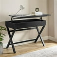 thumbnail image 3 of Pemberly Row Contemporary Lift Top Stand Up Wood Desk in Black, 3 of 12