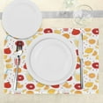 thumbnail image 3 of Ambesonne Orange Place Mats Set of 4, Fruits Juice Lemon, Standard Size, Apricot Ruby, 3 of 6