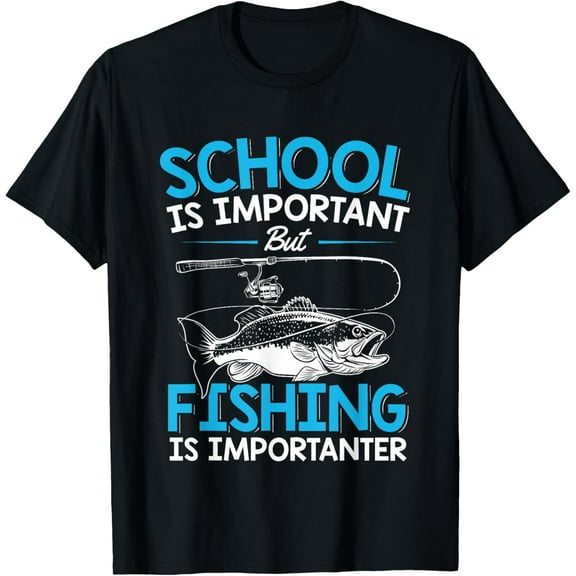Fishing Shirt Youth Boys Fish Lover Teen Boys Fishing T-Shirt