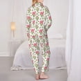 thumbnail image 6 of Wukai Rose Flowers Print Women's Pajama Set - Soft Long Sleeve Sleepwear for Comfort and Style-Small, 6 of 9