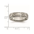 thumbnail image 6 of JbSP- Titanium X-Design 6mm Satin Band, 6 of 6
