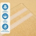 thumbnail image 3 of BNM Zero Twist Ribbed Cotton Face Towel Set of 12, Gold, 3 of 11