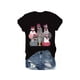 thumbnail image 1 of Casual Crew Neck T-Shirt, 100% Cotton Knit Fabric, Geometric-Pattern, Short Sleeve Tee with Chickens Print for all Seasons, 1 of 6