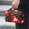 thumbnail image 2 of Seven Starred Ladybird Waterproof Oxford Cloth Storage Pouch Cable Organizer Cord Organizer Travel Small Bag 5.9x9.44x3.14 in, 2 of 6