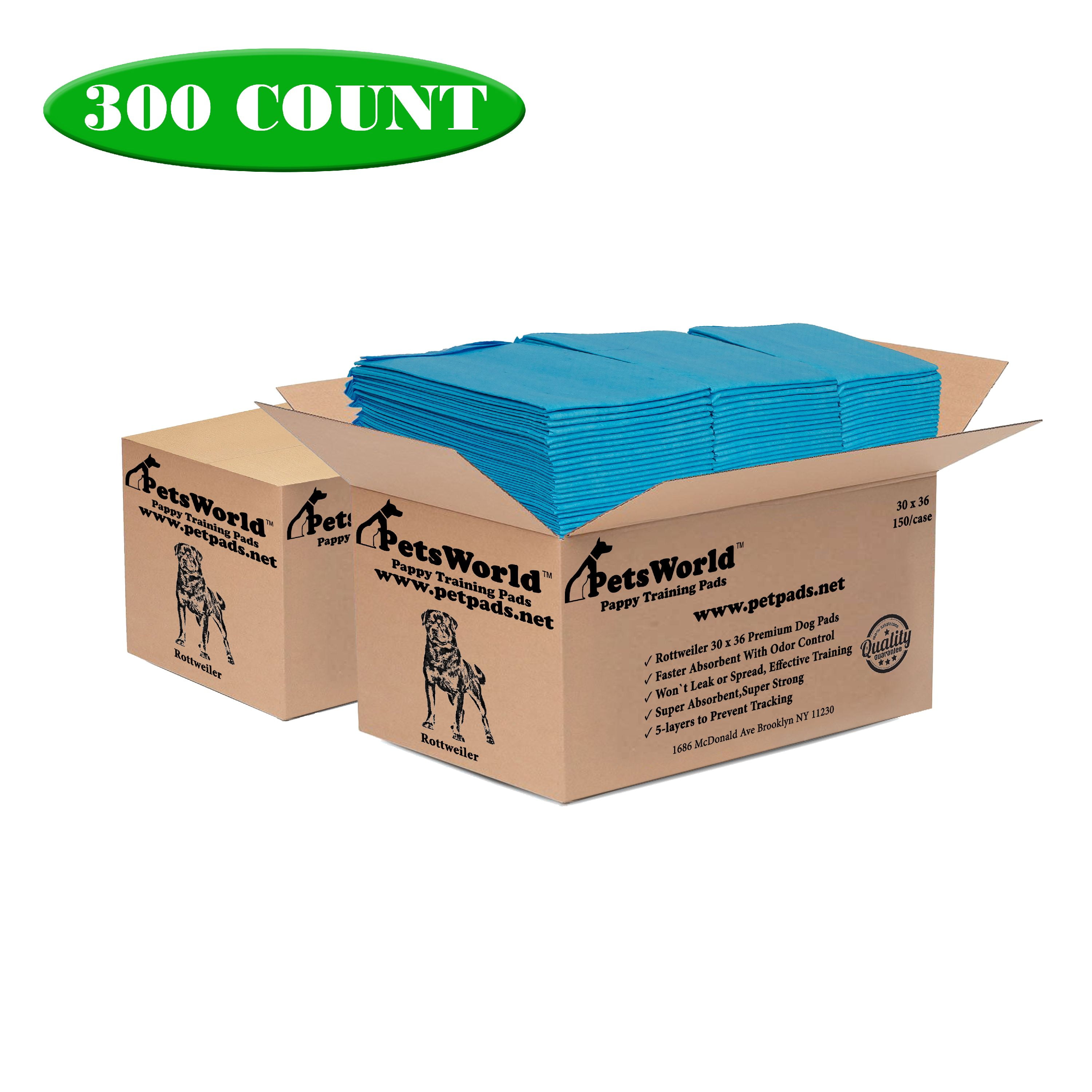 PETSWORLD Pet Supplies Heavy Absorbent Adult Dog Pads 30 X 36 Inches