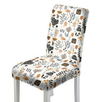 Xoenoiee Abstract Boho Geometric Art Print Waterproof Dining Room Chair Cover, Stretch Jacquard Parson Chair Slipcover Removable Washable Chair Protector for Home, Restaurant, Banquet, 1 Set
