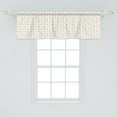 thumbnail image 2 of Ambesonne Retro Window Valance, Big Small Shabby Dots, 54" X 18", Cadet Blue Orange White, 2 of 3