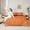 Orange, variant on Feelyou Orange Dragonfly Twin Bedding Sets 7pcs, Rustic Western Damask Comforter Set