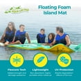 thumbnail image 2 of Aqua Lily Pad 20 Ft Bullfrog Water Playground Floating Foam Island, Green/Yellow, 2 of 11