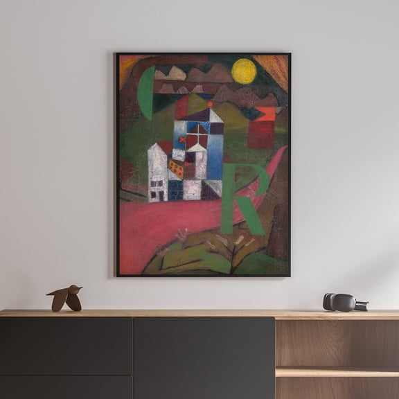 Villa R - 1919 | Paul Klee | Premium Fine Art Print | 20th Century German | Expressionism, Bauhaus, Surrealism | Portrait | Architecture
