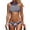 Navy/Stripe-Floral, variant on Charmo Bikini Bathing Suits for Women Floral Swimsuit Top Swimwear with Bikini Bottom