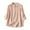 Pink, variant on ZyeKqe Summer Tops for Women Dressy Casual Cotton Linen Shirts Embroidery Button down Blouse 3/4 Sleeve TopM-XXL