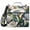 Beautiful Soft Lilies Flower, variant on 3 Ring Zipper Binder with Shoulder Strap Waterproof Trapper Keeper 2 Inch D-Ring 500 Sheets Capacity Fierce Dinosaurs in Thunderstorm