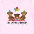 thumbnail image 4 of Inktastic Twins 1st Birthday Bears Boys or Girls Baby T-Shirt, 4 of 5