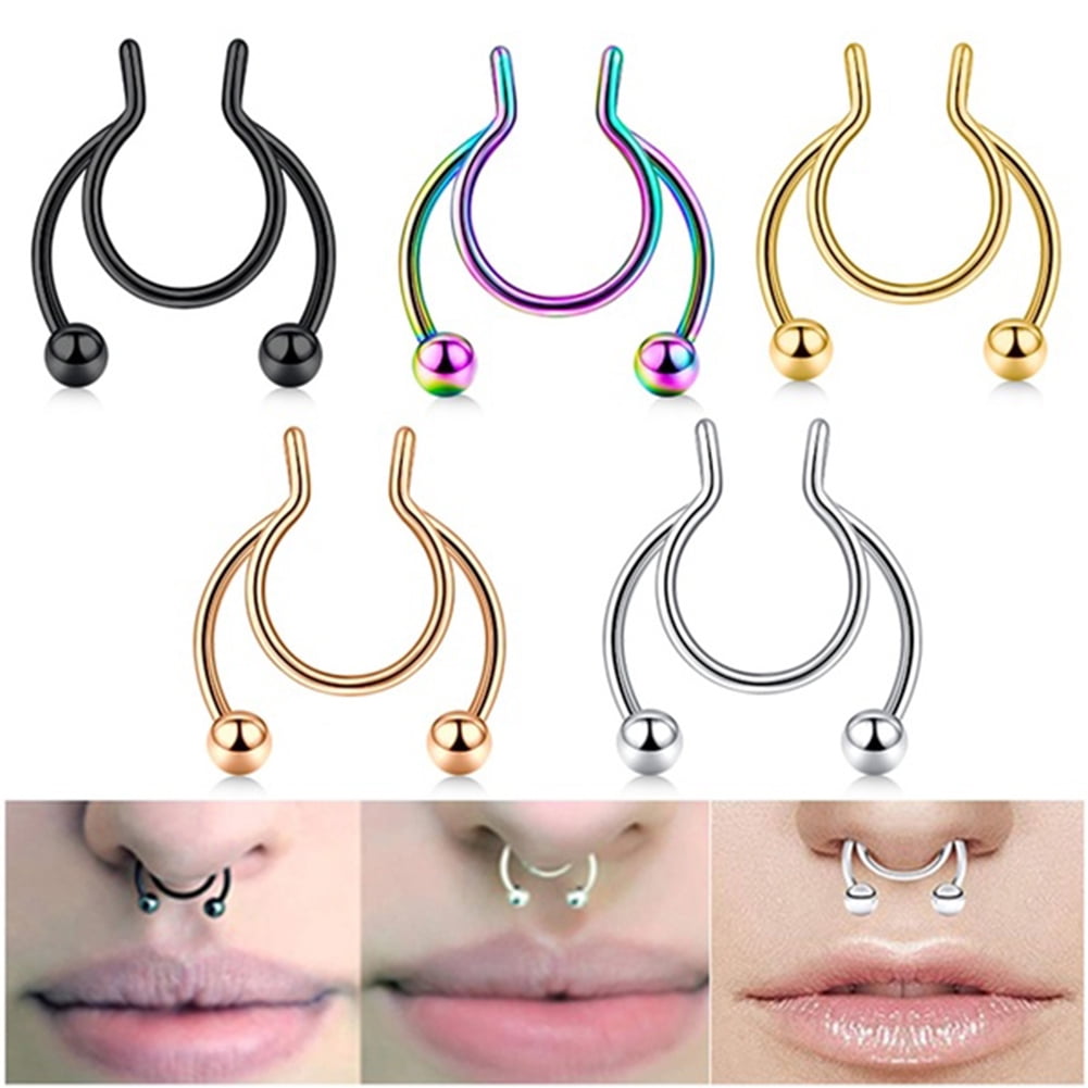 Pretty 4*Stainless Steel Twist Nose Lip Eyebrow Cartilage Ring Earring cb 