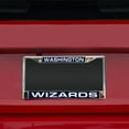 thumbnail image 2 of Washington Basketball Wizard's Chrome Metal Laser Cut License Plate Frame, 2 of 8