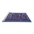 thumbnail image 2 of Ahgly Company Machine Washable Indoor Rectangle Animal Blue Traditional Area Rugs, 2' x 3', 2 of 4