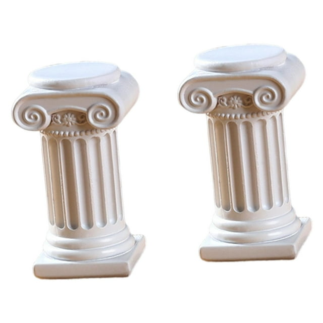 DOLITY 2 Pcs Pilier Romain Colonnes Grecques Cadeau Colonne Romaine Piliers pour Décoration Intérieure Style C