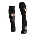 thumbnail image 2 of Bixox Black Cobra Snake Print Compression Socks,Compression Socks Women & Men Circulation for Medical,Running,Athletic, 2 of 7