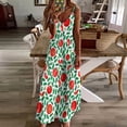 thumbnail image 4 of Tomato Pattern Sleeveless Dress Dresses Women Summer Women's Summer Clothing, 4 of 9