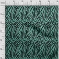 thumbnail image 2 of oneOone Cotton Jersey Dusty Teal Green Fabric Tiger Animal Skin Craft Projects Decor Fabric Printed By The Yard 58 Inch Wide, 2 of 4