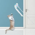 thumbnail image 2 of Juguetes interactivos para gatos con campana de bolas de pelo, , campana, Rosa amarillo azul Zulema Gracioso gato varita, 2 of 7