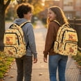 thumbnail image 2 of KUIFORTI Brown Capybara School Bag for Kids 17 Inch Durable Bookbag Girls Water Resistant Backpack with Side Pockets Suitable for Elementary Primary Middle School, 2 of 7