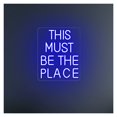 thumbnail image 1 of Letrero De Neón"This Must Be The Place"para Bar, Pub, Hogar, Habitación, Dormitorio, Decoración Pared, Letrero Tienda, Inauguración, 40x32cm, 1 of 3