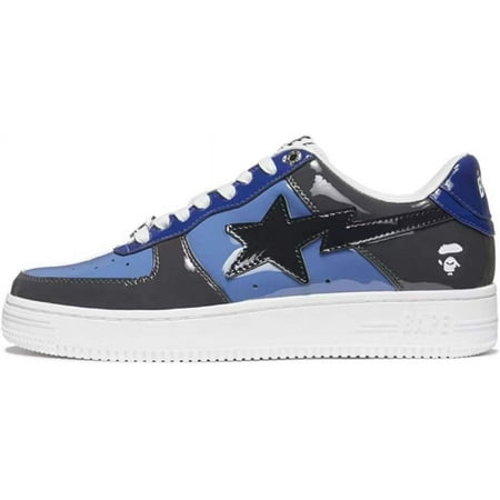 

BAPE Sneakers for Women Men Classic Ape Head Logo Lightning Star Graphic Leather Trend Sports Shoes Low Top Skateboard Shoe