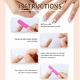 thumbnail image 4 of Press On Nails short - Press On Nails Almond - French Tip Press On Nails, Opaque Reusable Stick On Nails, Fake Nail with Glue in 12 Sizes - 24 Nail Kit, Pink Press On Nails For Women, 4 of 5