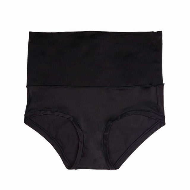 Pantaleta Ilusión para Dama, con Control Medio Negro Talla G