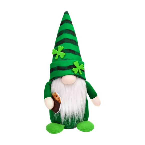 asddcavvf St Patricks Day Gnomes Decorations Gnomes Green Home Table Ornaments For Irish Saint Patrick's Day