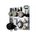 thumbnail image 2 of Wall Control Kitchen Pegboard Organizer Pots and Pans Pegboard Pack Storage and Organization Kit with Metallic Silver Pegboard and Black Accessories, 2 of 7
