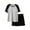 Black, variant on Women's Pajama Sets Summer Casual Loose Lounge Set Plus Size Sleepwear Modal Soft Loungewear, Built-in Bra Padded Short Sleeve T-Shirt Tops and Shorts for Women 2 Piece Pj Sets