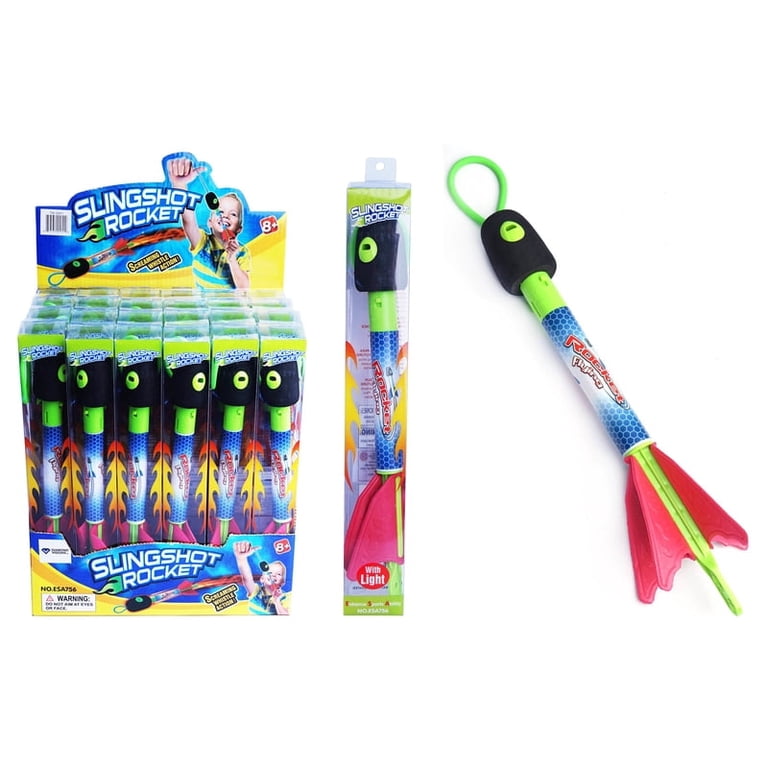 DropForYou Slingshot Rocket Dart Toy, Assorted Colors Plastic