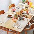 thumbnail image 2 of White Gold Marble Pattern Summer Placemats Table Placemats Set Of 4-Linen Kitchen Washable Placemats Table Mats 11.8"x17.7" Non-Slip Heat Resistant, 2 of 6